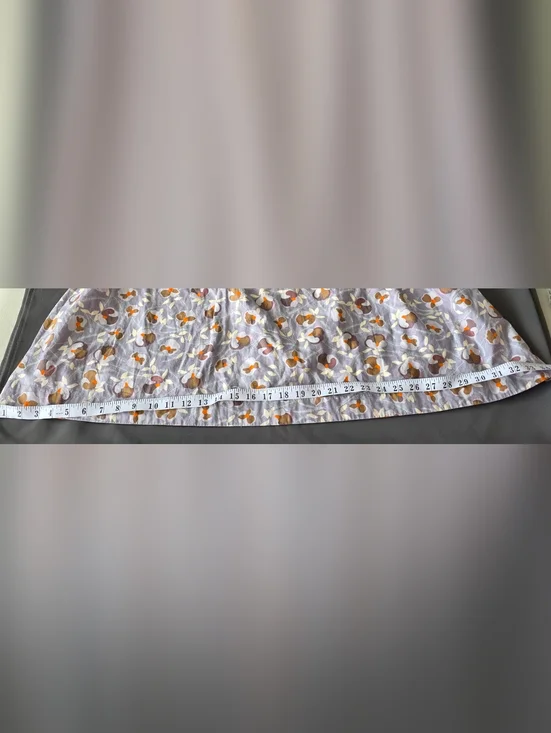 Retro Mary Jane/Tea Dress Short Sleeve Light Lavender Sz 7/8 Lined 100% Cotton - Picture 11 of 14